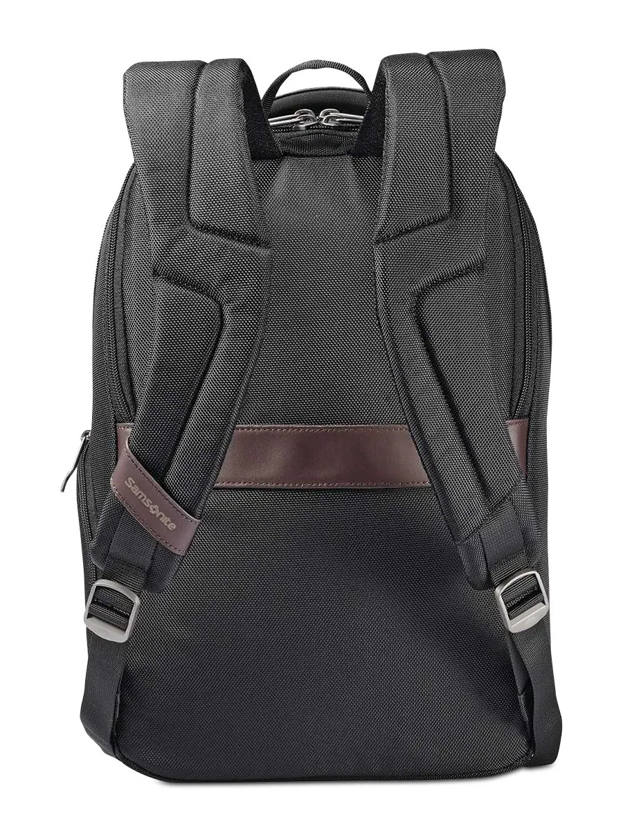 Рюкзак мужской Samsonite Kombi натуральная кожа — изображение 10 из 10, черный/коричневый