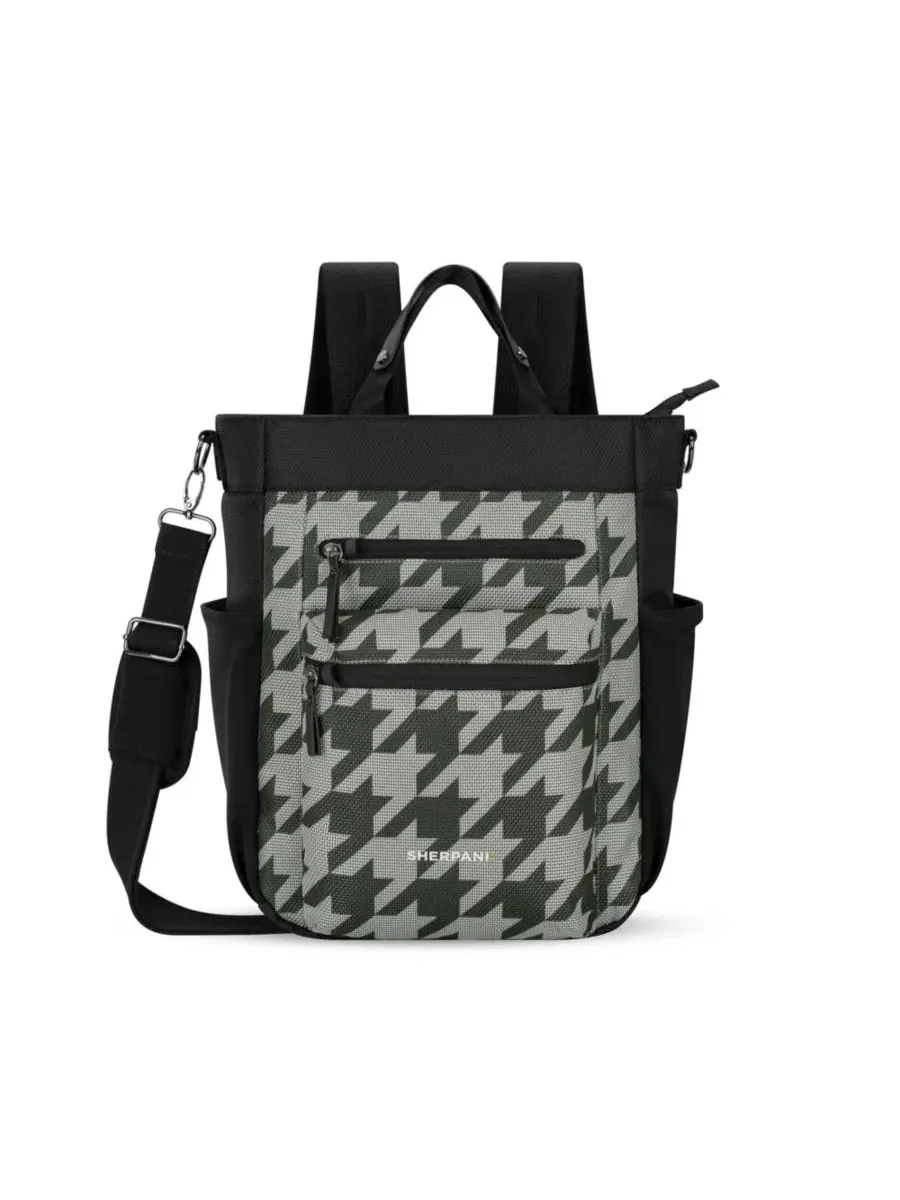 Рюкзак-трансформер антикражный Soleil Anti-theft Travel Backpack Sherpani — изображение 1 из 4, гондообразный узор