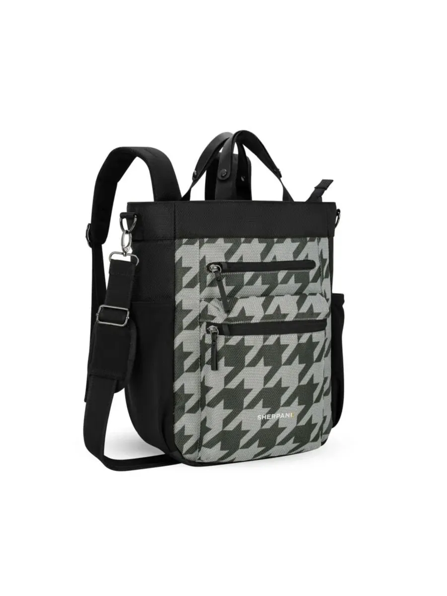 Рюкзак-трансформер антикражный Soleil Anti-theft Travel Backpack Sherpani — изображение 3 из 4, гондообразный узор