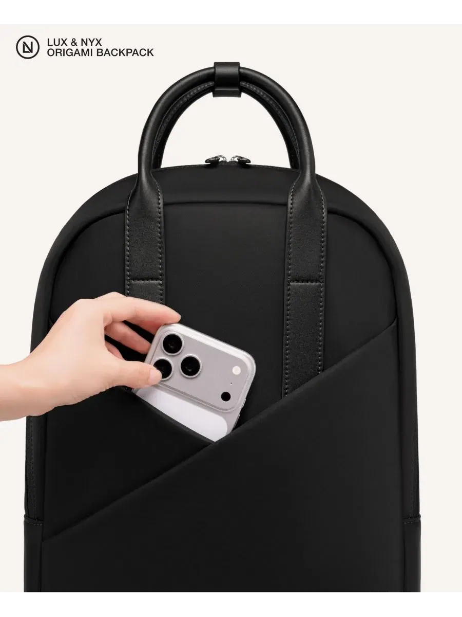Рюкзак-трансформер Origami Slim Convertible 15" Laptop Backpack Lux & Nyx — изображение 4 из 10, черный