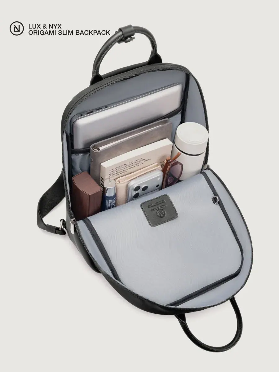 Рюкзак-трансформер Origami Slim Convertible 15" Laptop Backpack Lux & Nyx — изображение 5 из 10, черный