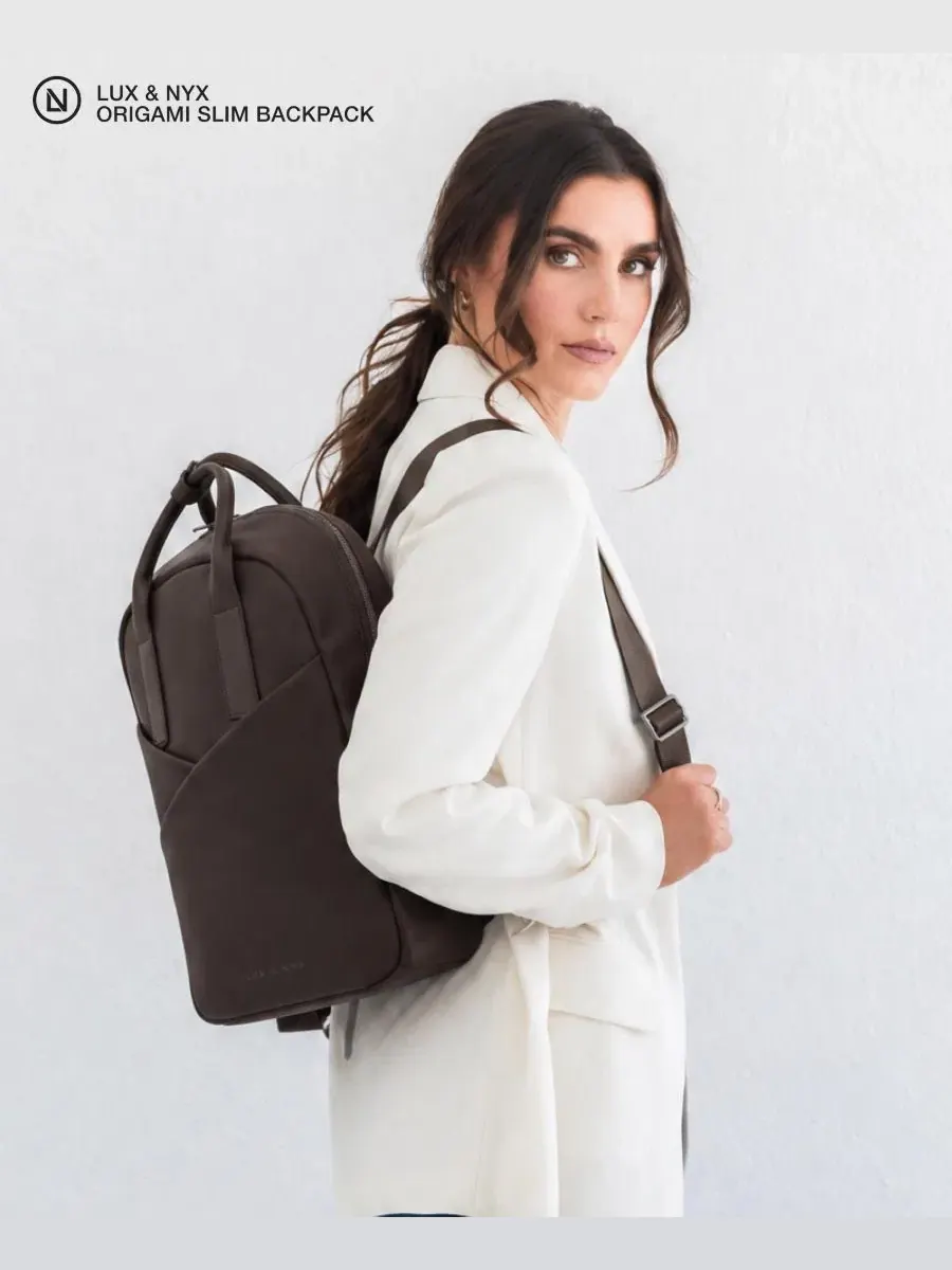 Рюкзак Origami Slim Convertible 15" для ноутбука Lux & Nyx — изображение 2 из 10, коричневый