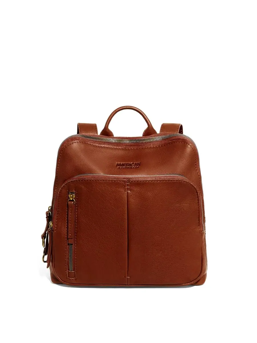 Рюкзак Кливленда среднего размера American Leather Co., Brandy Smooth