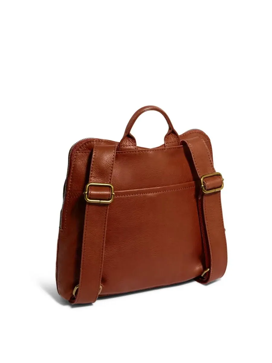 Рюкзак Кливленда среднего размера American Leather Co., Brandy Smooth — изображение 2 из 5