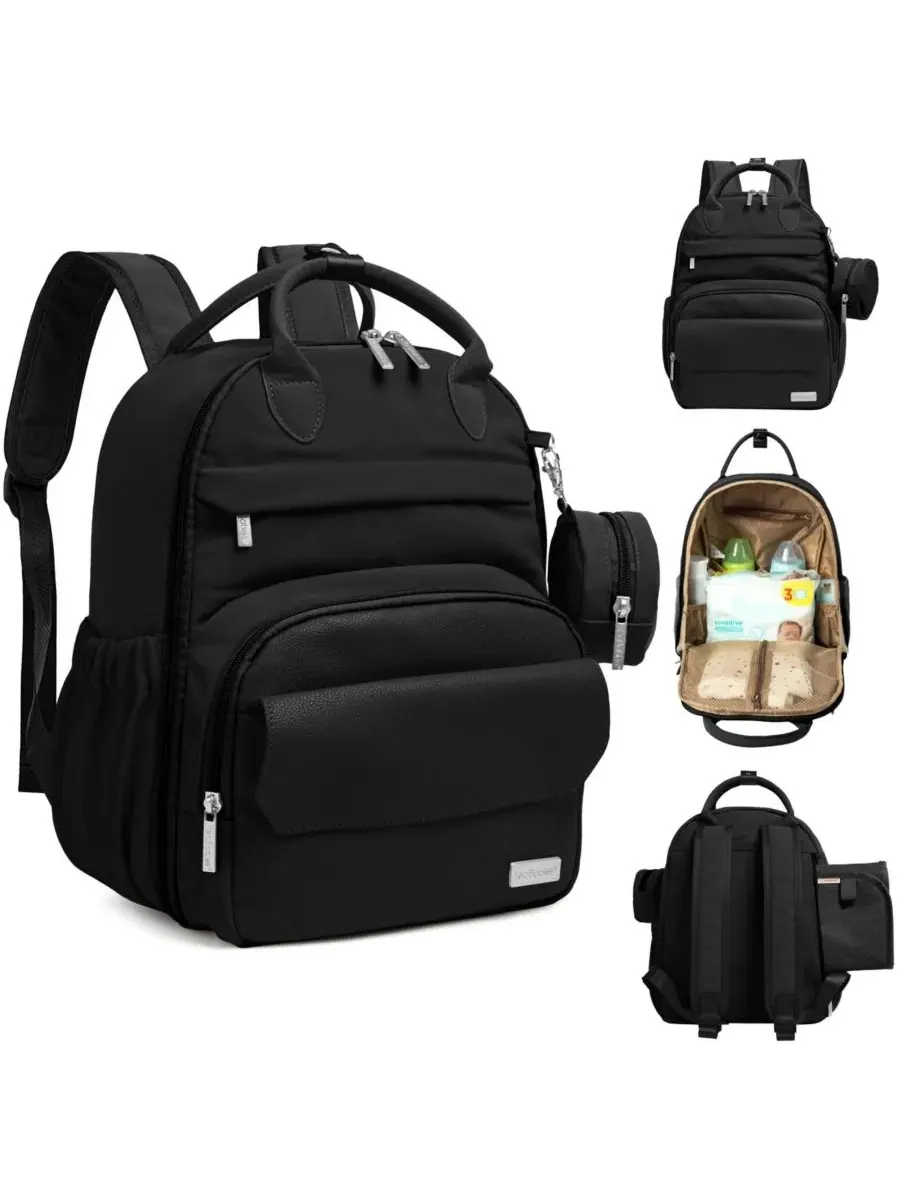 Рюкзак-сумка для подгузников Play Diaper Bag Backpack с портативным пеленальным ковриком, сумка для — изображение 1 из 9