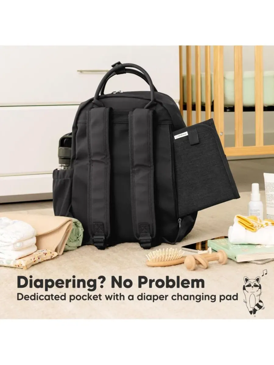 Рюкзак-сумка для подгузников Play Diaper Bag Backpack с портативным пеленальным ковриком, сумка для — изображение 5 из 9