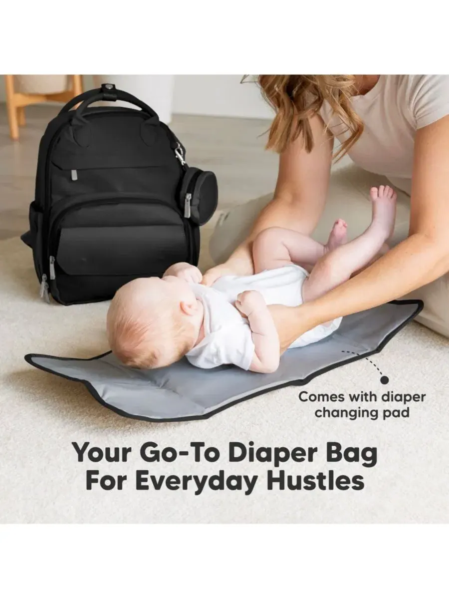 Рюкзак-сумка для подгузников Play Diaper Bag Backpack с портативным пеленальным ковриком, сумка для — изображение 9 из 9