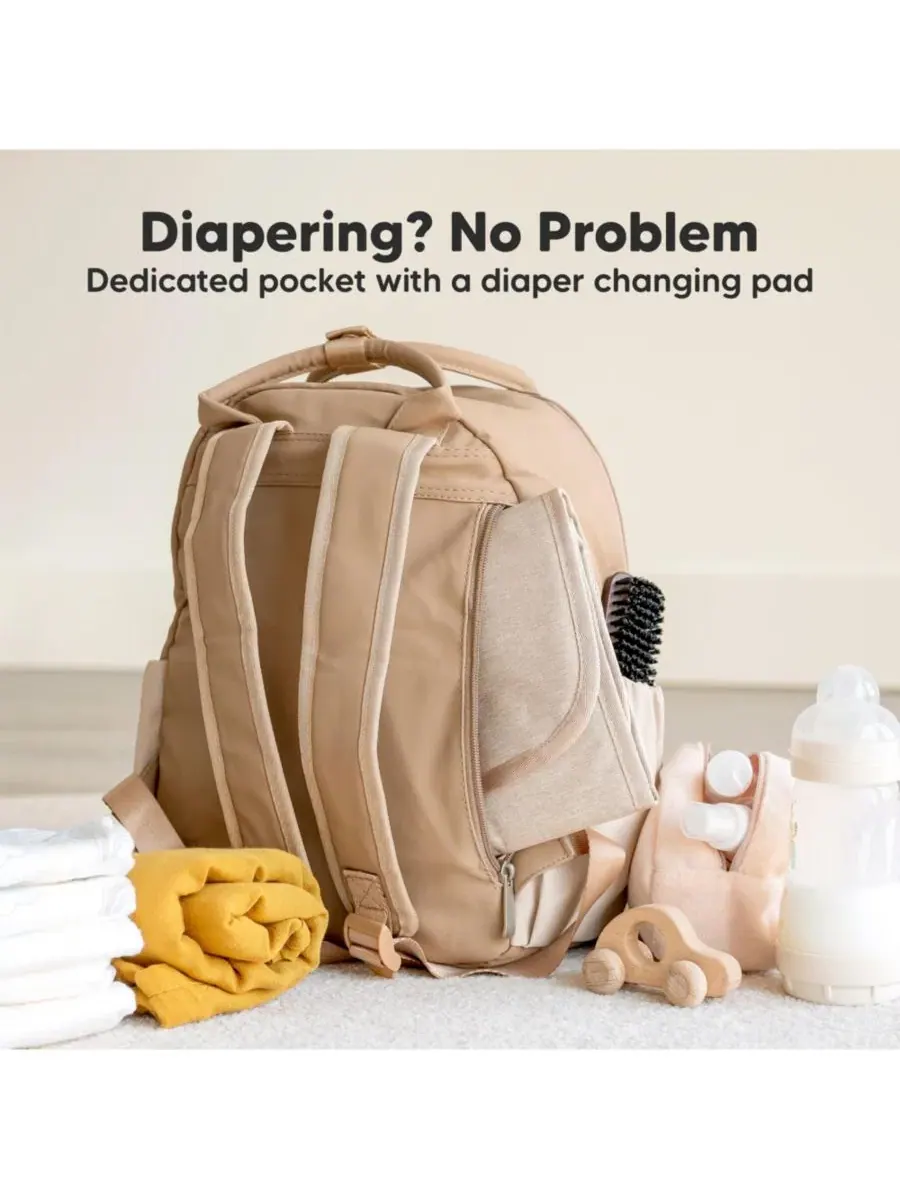 Рюкзак-сумка для подгузников Play Diaper Bag Backpack с портативным пеленальным ковриком, сумка для — изображение 4 из 9