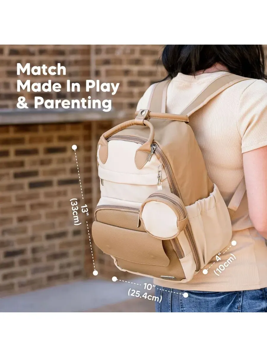 Рюкзак-сумка для подгузников Play Diaper Bag Backpack с портативным пеленальным ковриком, сумка для — изображение 6 из 9