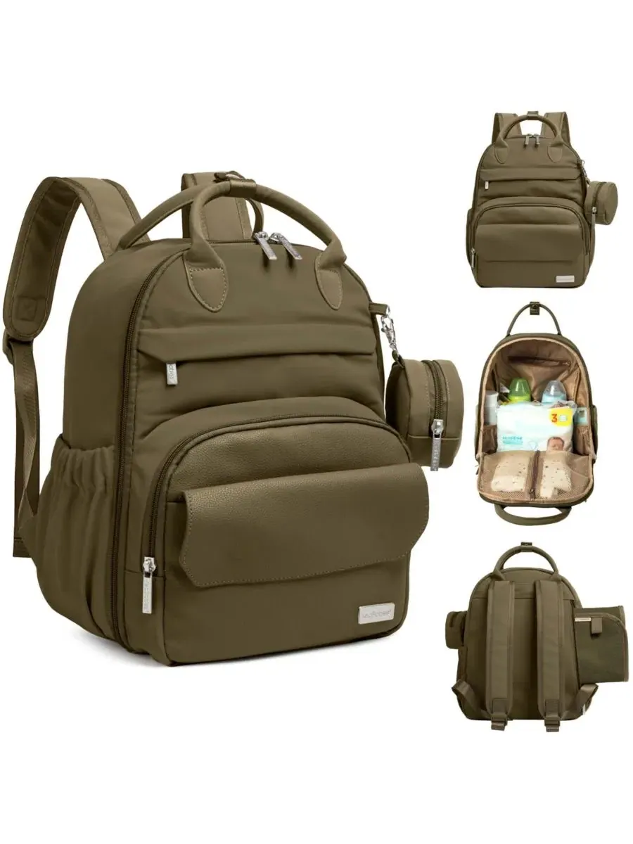 Рюкзак-сумка для подгузников Play Diaper Bag Backpack с портативным пеленальным ковриком, сумка для — изображение 1 из 9