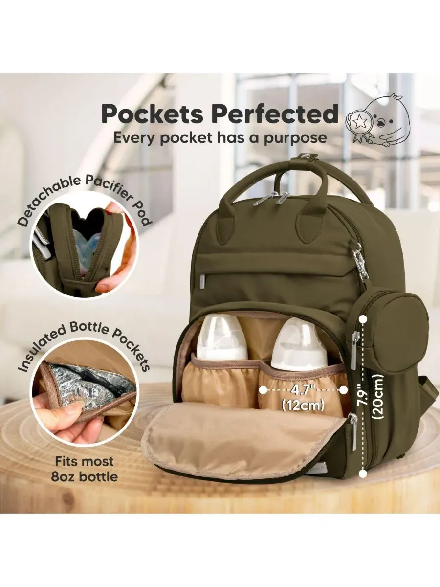 Рюкзак-сумка для подгузников Play Diaper Bag Backpack с портативным пеленальным ковриком, сумка для — изображение 3 из 9