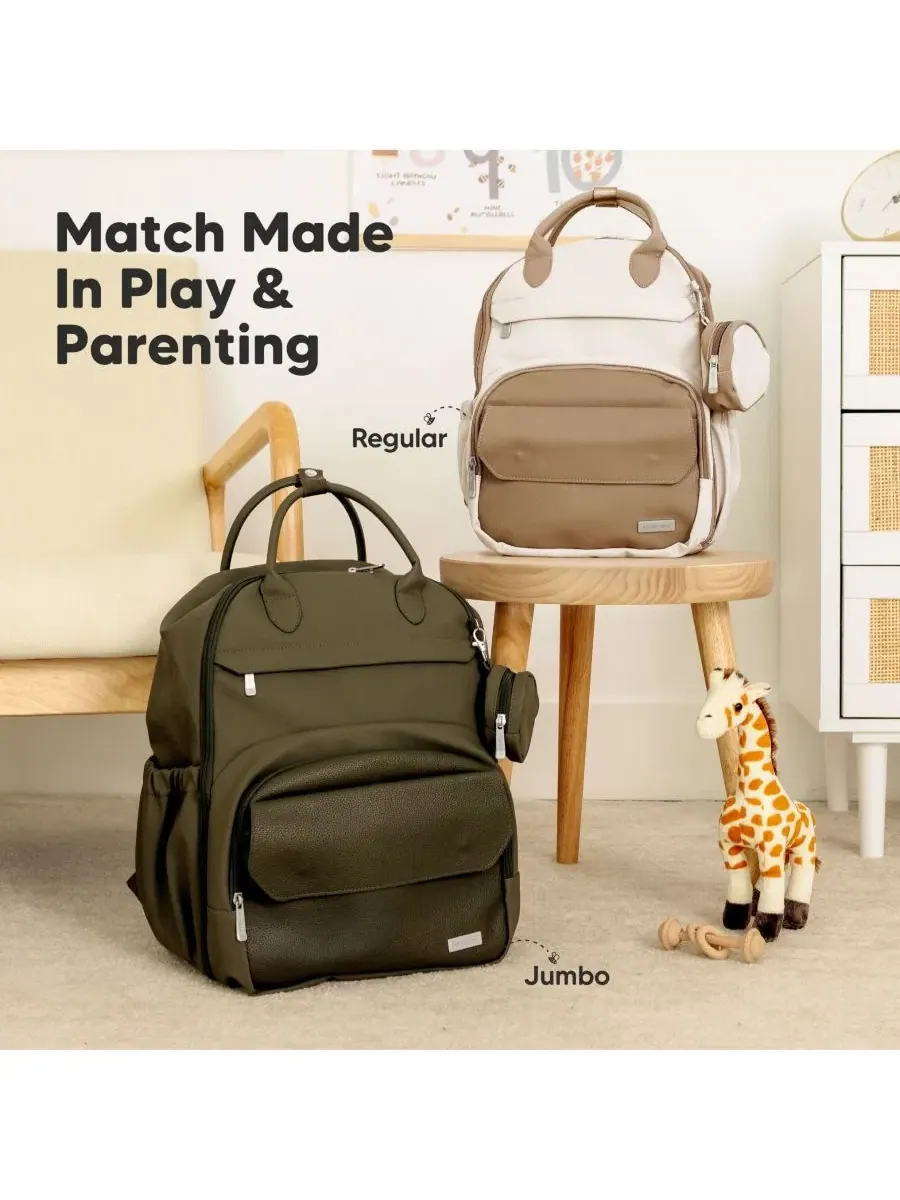 Рюкзак-сумка для подгузников Play Diaper Bag Backpack с портативным пеленальным ковриком, сумка для — изображение 6 из 9