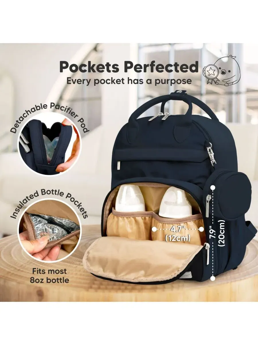 Рюкзак-сумка для подгузников Play Diaper Bag Backpack с портативным пеленальным ковриком, сумка для — изображение 3 из 9