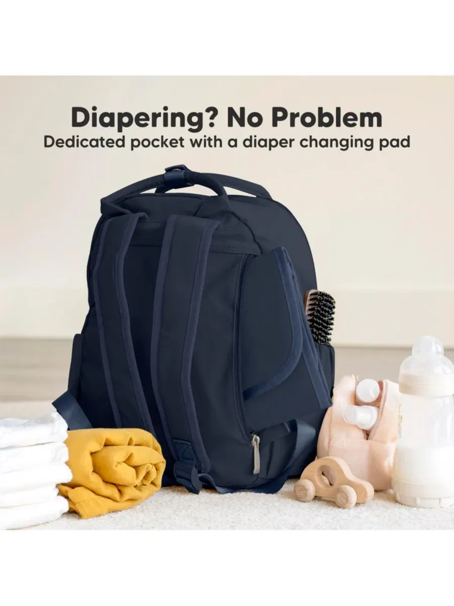 Рюкзак-сумка для подгузников Play Diaper Bag Backpack с портативным пеленальным ковриком, сумка для — изображение 4 из 9