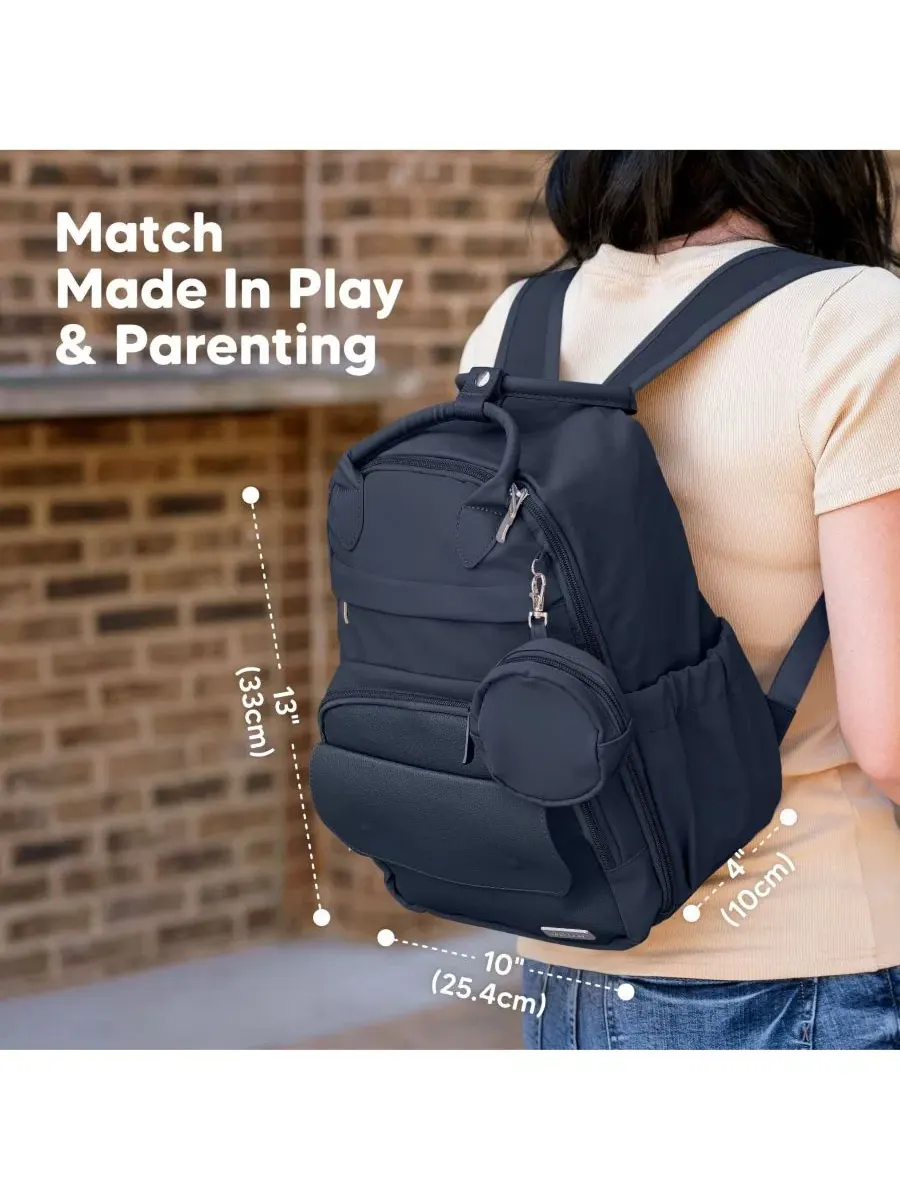 Рюкзак-сумка для подгузников Play Diaper Bag Backpack с портативным пеленальным ковриком, сумка для — изображение 6 из 9