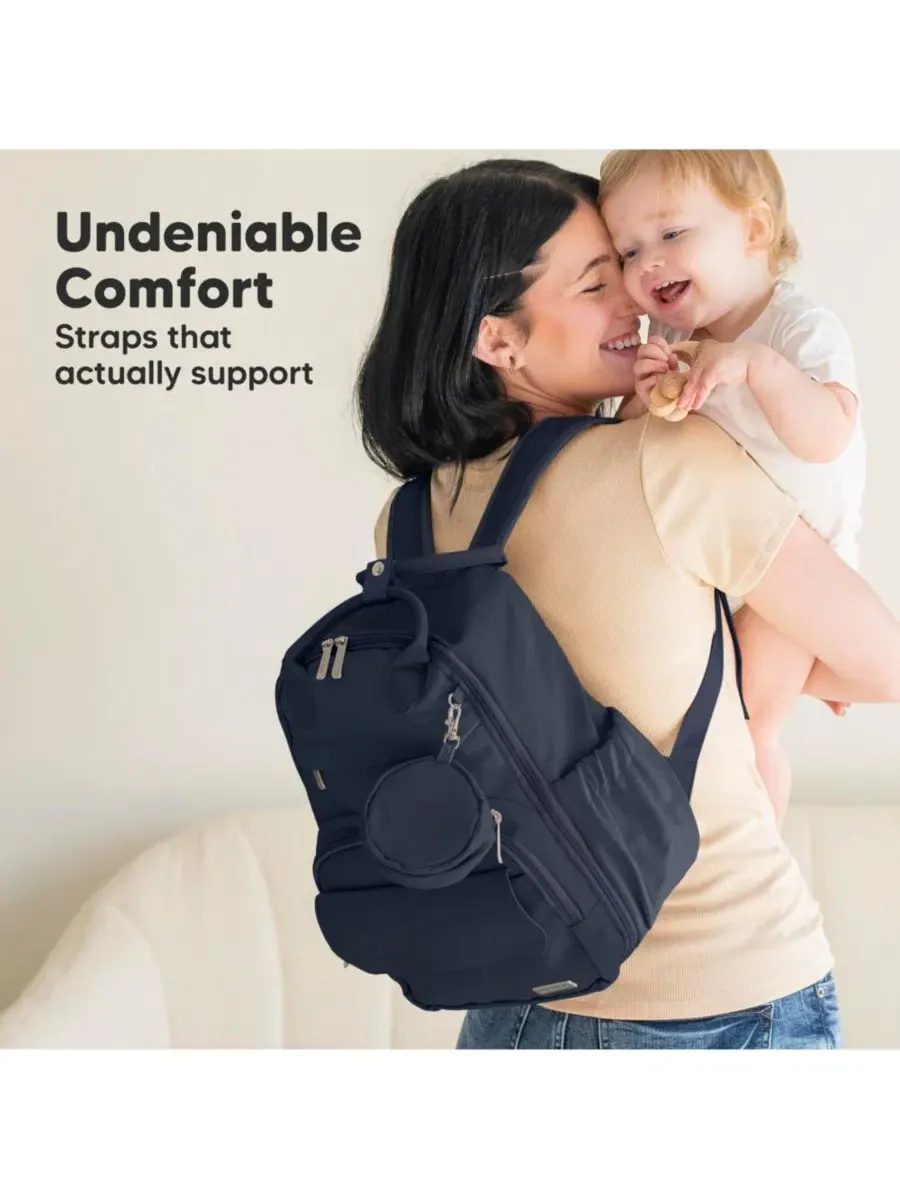 Рюкзак-сумка для подгузников Play Diaper Bag Backpack с портативным пеленальным ковриком, сумка для — изображение 8 из 9