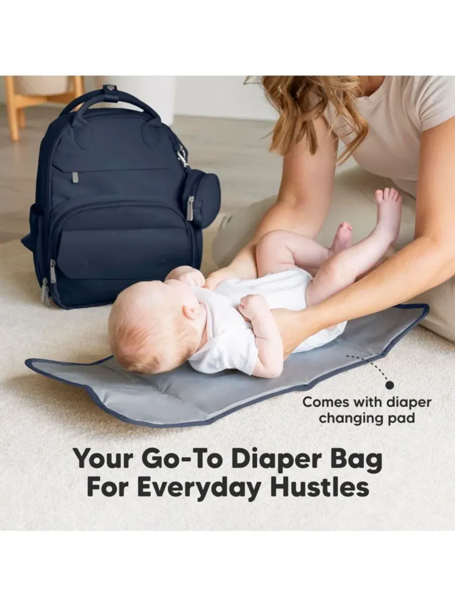 Рюкзак-сумка для подгузников Play Diaper Bag Backpack с портативным пеленальным ковриком, сумка для — изображение 9 из 9
