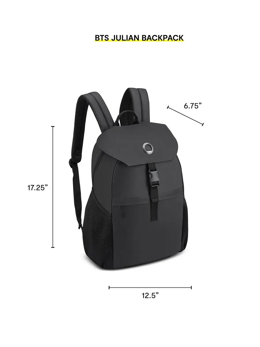Рюкзак для ноутбука Bedford Delsey Paris — изображение 4 из 8, черный