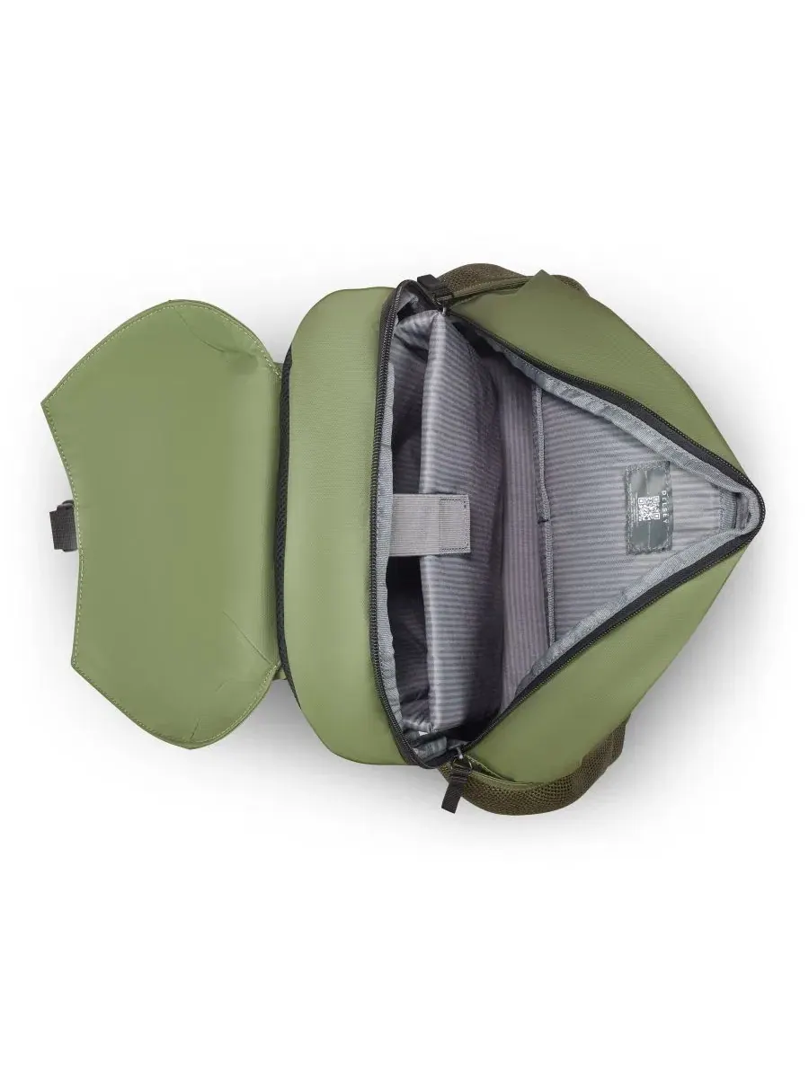 Рюкзак с отделением для ноутбука до 15.6" Bedford Delsey Paris — изображение 6 из 10, оливковый зеленый