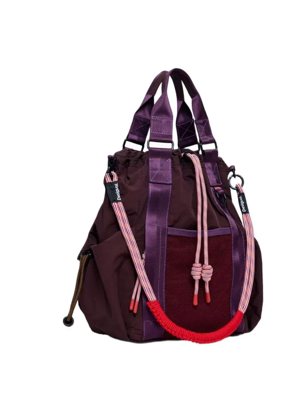 Рюкзак женский Desigual Voyager нейлон — изображение 3 из 6, бордовый