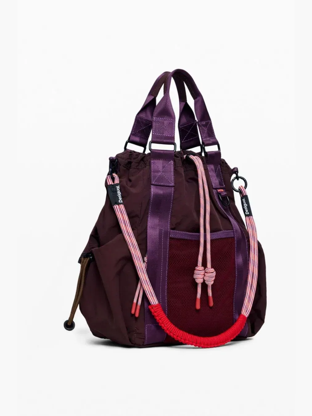 Рюкзак женский Desigual Voyager нейлон — изображение 4 из 6, бордовый