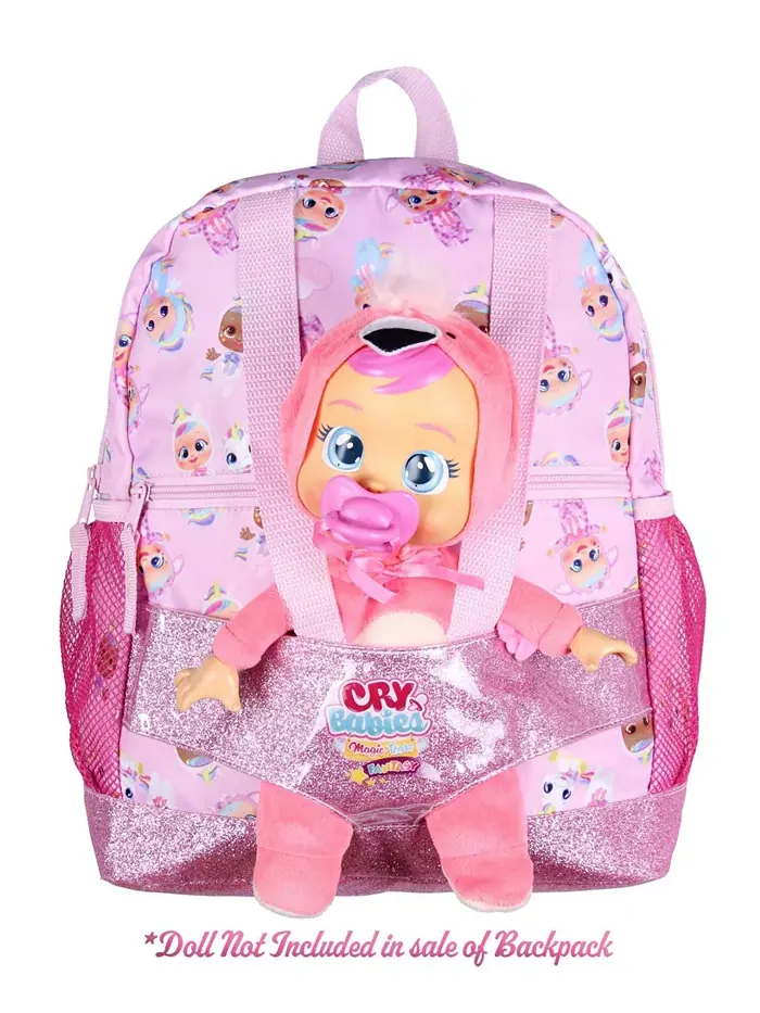 Рюкзак Magic Tears Characters Baby Doll Carrier с двумя отделениями Cry Babies — изображение 2 из 3, розовый