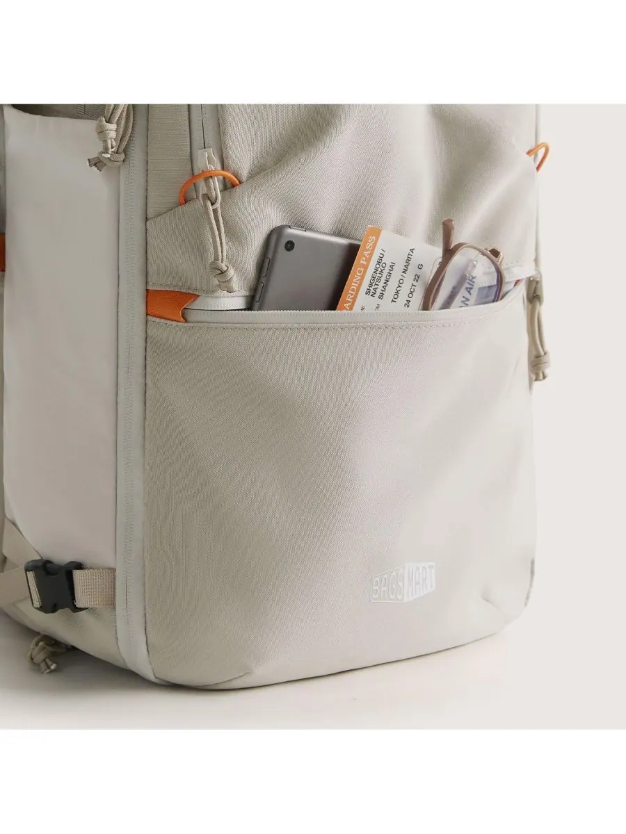 Рюкзак Faro 29L для ручной клади, цвет слоновой кости BAGSMART — изображение 4 из 10