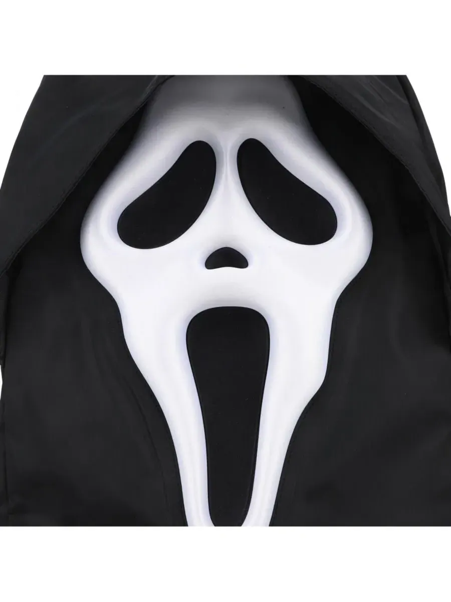 Рюкзак-персонаж с 3D-маской Ghostface, 47 см — изображение 5 из 6, черный белый