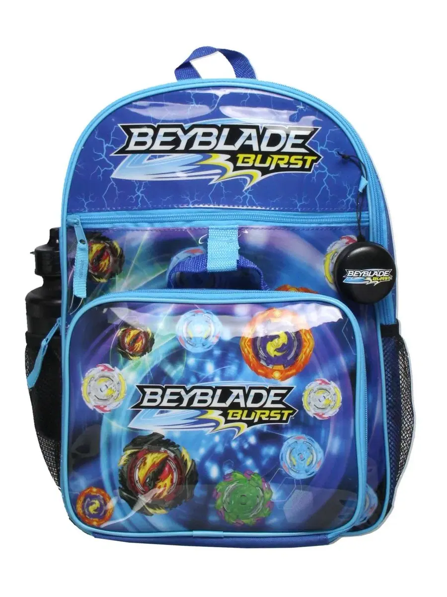 Рюкзак Beyblade Burst с ланч-боксом и бутылкой, 41 см — изображение 2 из 3, синий