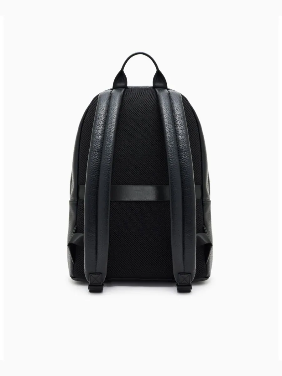 Мужской рюкзак из зернистой искусственной кожи с пряжкой A|X Armani Exchange — изображение 3 из 5, черный