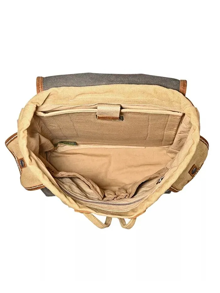 Рюкзак Mountain Wood Canvas TSD BRAND — изображение 2 из 11, оливковый