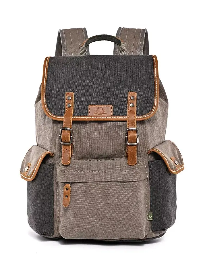 Рюкзак Mountain Wood Canvas TSD BRAND — изображение 1 из 11, серый
