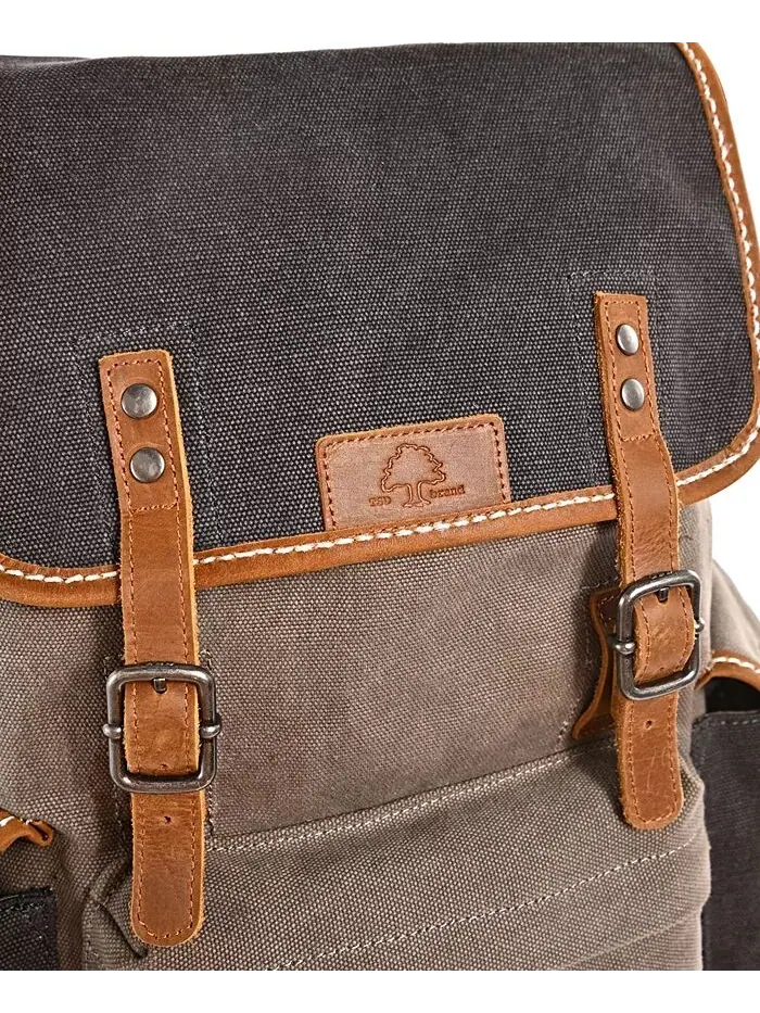 Рюкзак Mountain Wood Canvas TSD BRAND — изображение 9 из 11, серый