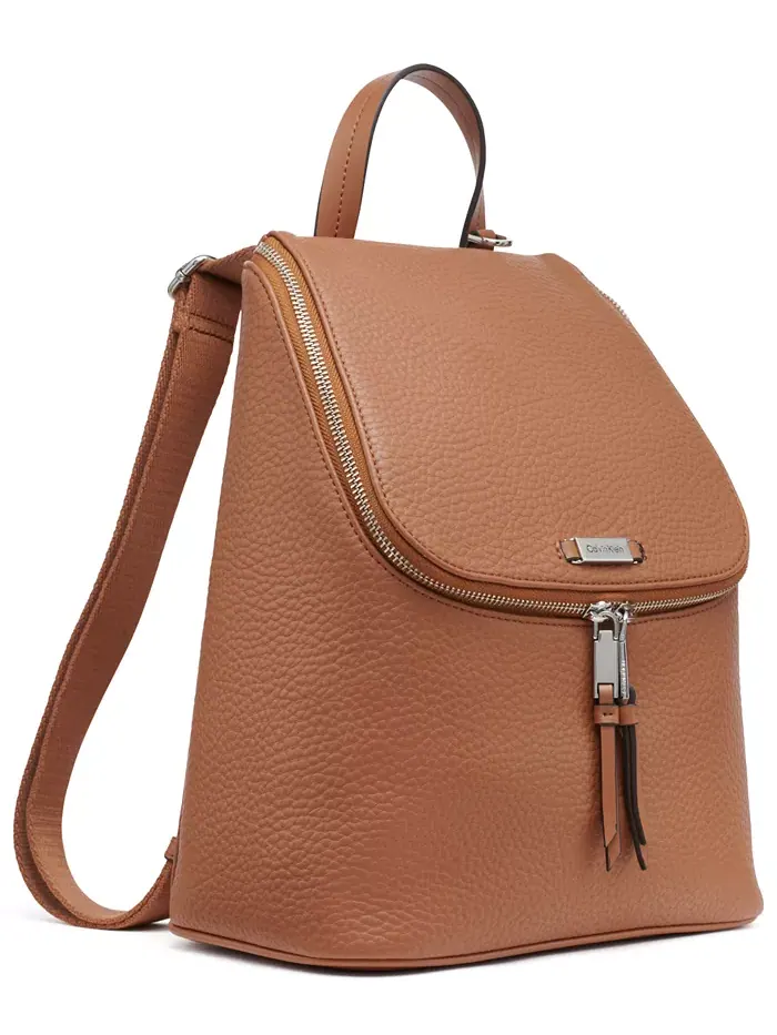 Рюкзак женский Calvin Klein Zulle Zip-Around Hang Off искусственная кожа — изображение 4 из 6, карамель