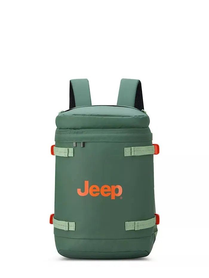 JS013C Цилиндрический рюкзак Jeep — зеленый