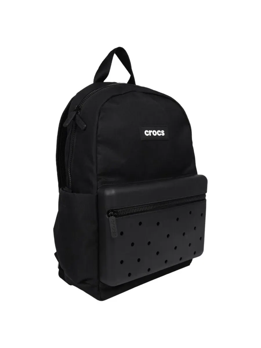 Рюкзак легкий с формованным передним карманом, модель Lightweight Backpack Crocs — изображение 3 из 10, черный