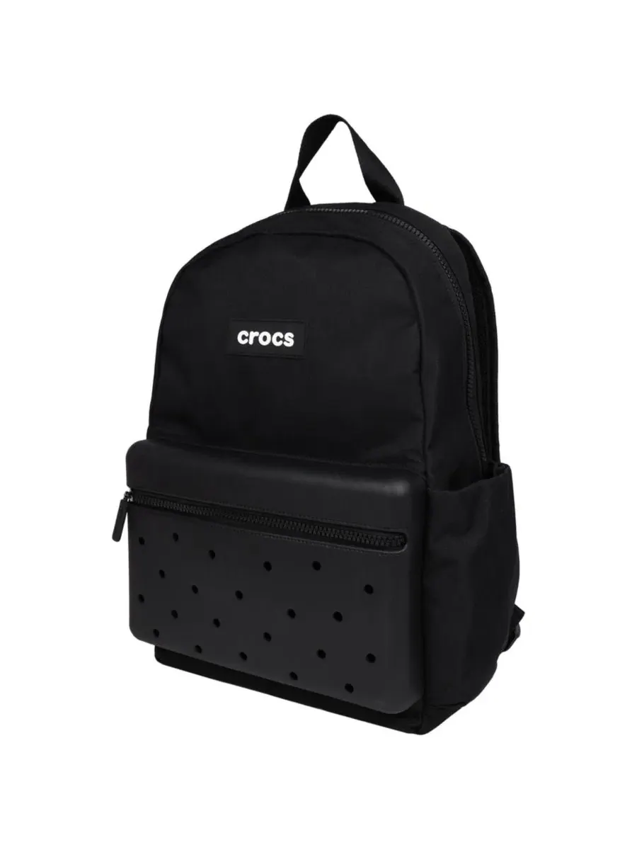 Рюкзак легкий с формованным передним карманом, модель Lightweight Backpack Crocs — изображение 4 из 10, черный