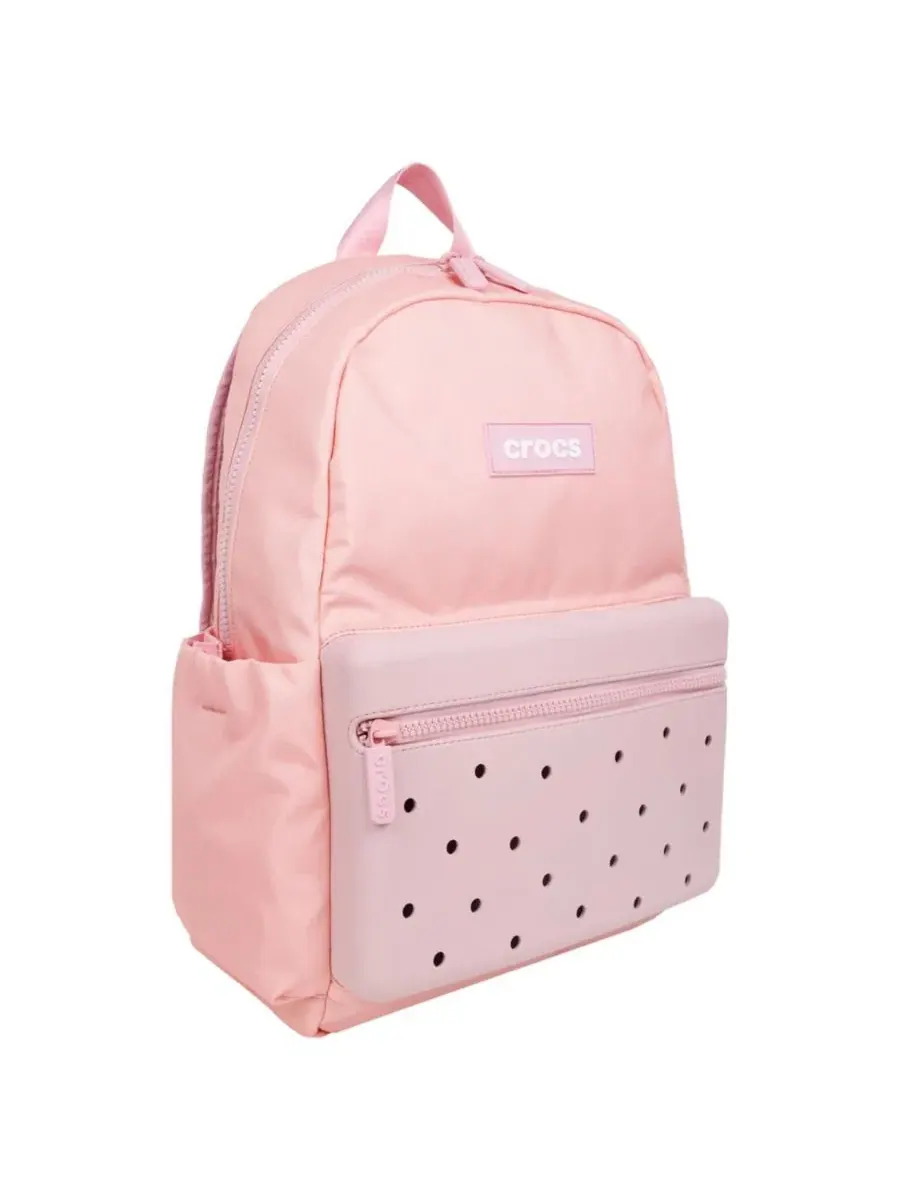 Рюкзак с формованным передним карманом, модель Lightweight Backpack Crocs — изображение 2 из 9, розовый