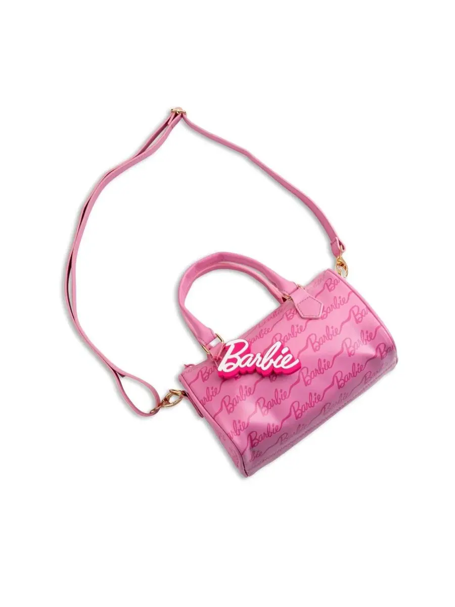 Мини-сумка-дюффель Barbie Ribbon Script Barbie — изображение 6 из 6, розовый/розовый