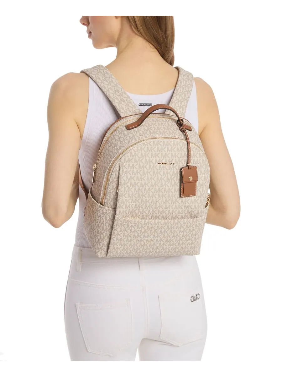 Рюкзак женская искусственная кожа Michael Kors Sable Signature Logo — изображение 2 из 3, ваниль/орех