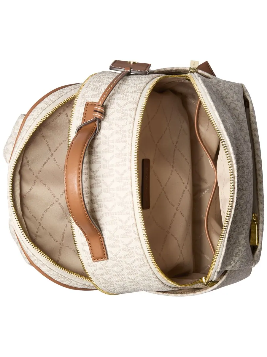 Рюкзак женская искусственная кожа Michael Kors Sable Signature Logo — изображение 3 из 3, ваниль/орех