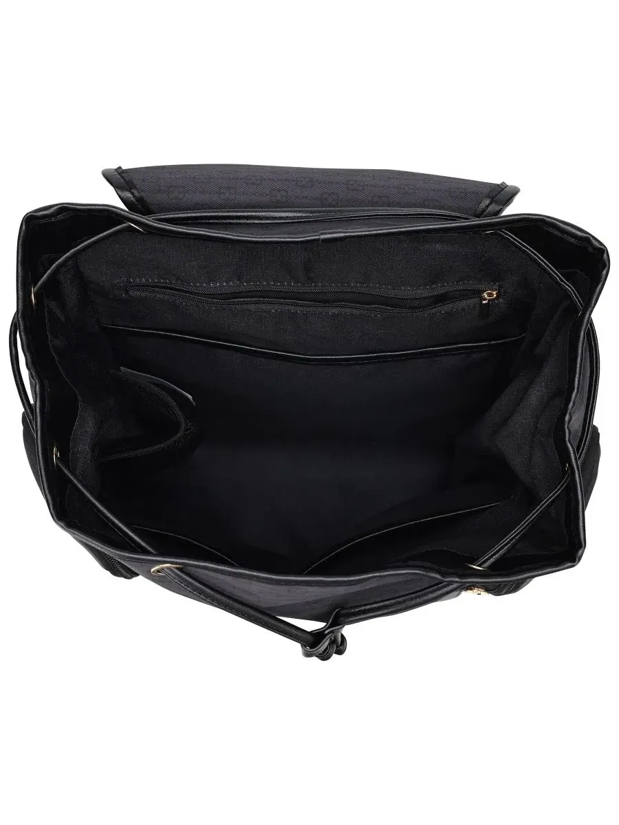 Рюкзак 24.8 л с монограммой Eleganza 17" ELLE — изображение 4 из 7, черный