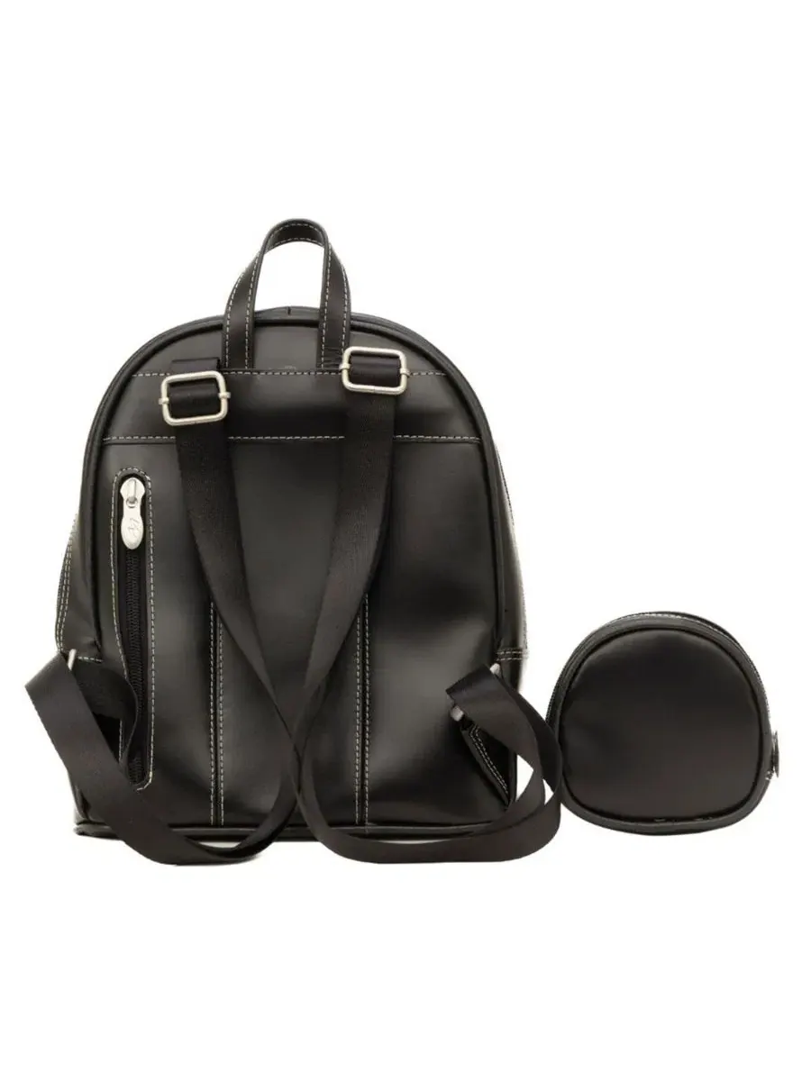 Рюкзак мини с бантом Acadia Mini Bow Backpack McKlein — изображение 4 из 4, черный