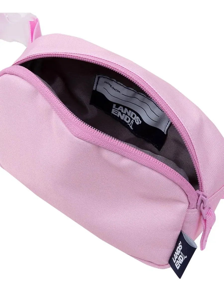 Детская сумка через плечо с регулируемым ремнем, модель Kids Crossbody Bag Lands' End — изображение 2 из 3, розовый