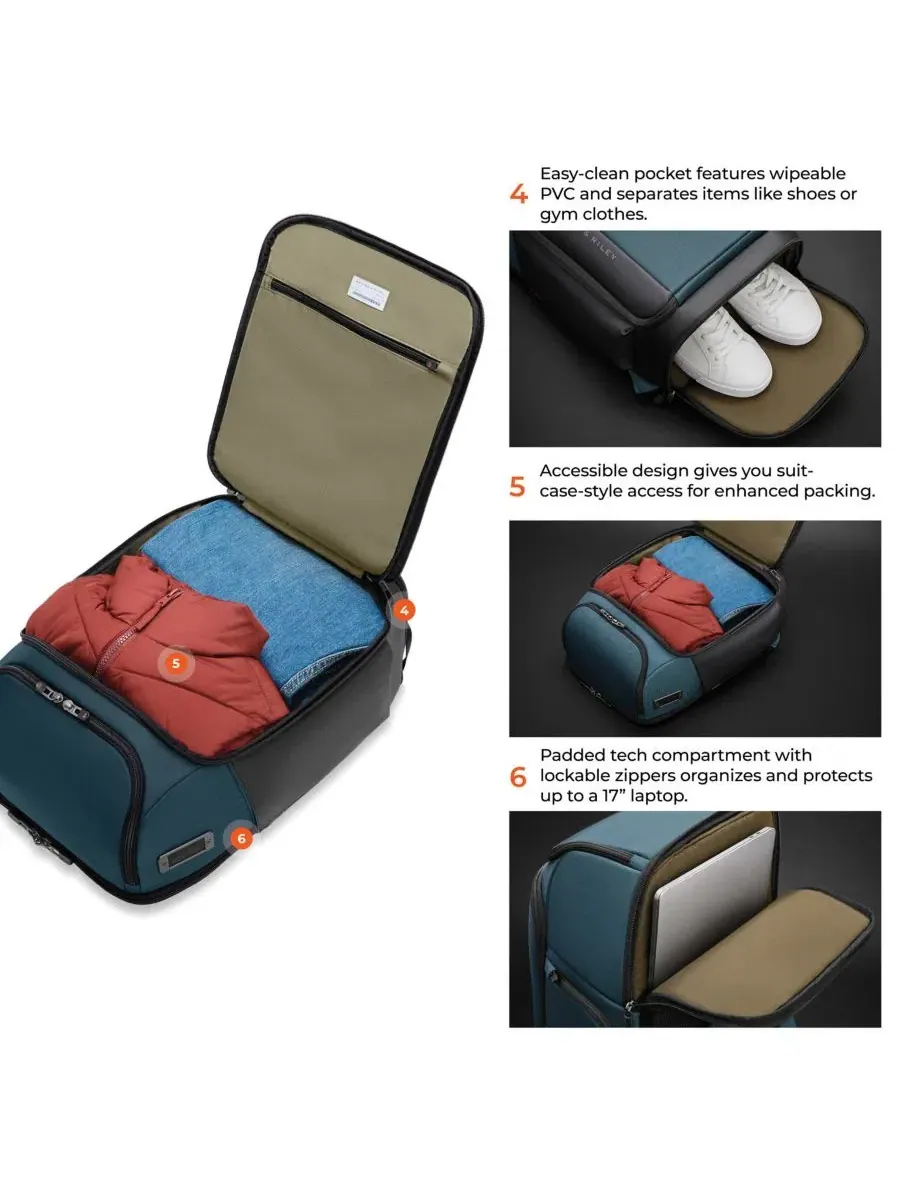 Дорожный рюкзак с системой U-Zip, модель ZDX U-Zip Small Travel Backpack Briggs & Riley — изображение 13 из 13, океанский