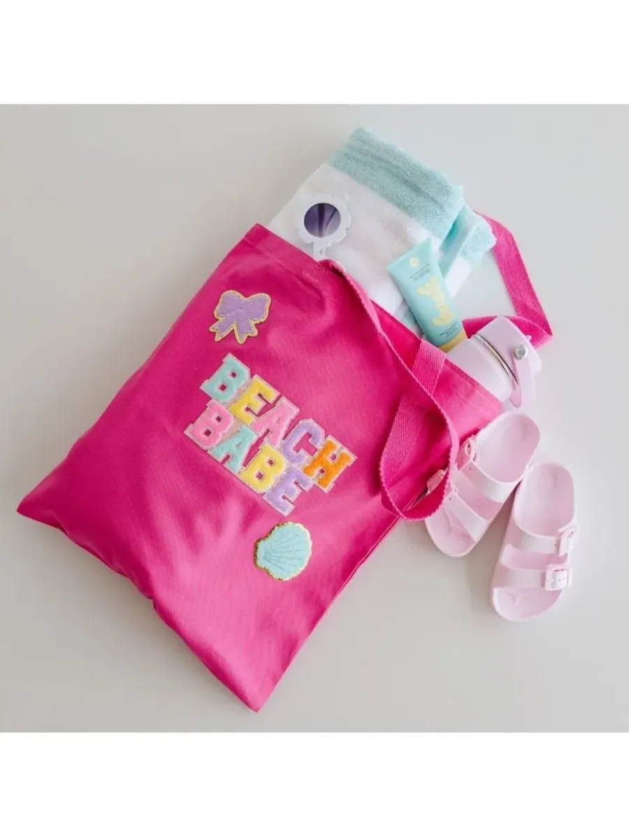 Сумка-шопер Beach Babe Patch Sweet Wink — изображение 4 из 5, розовый
