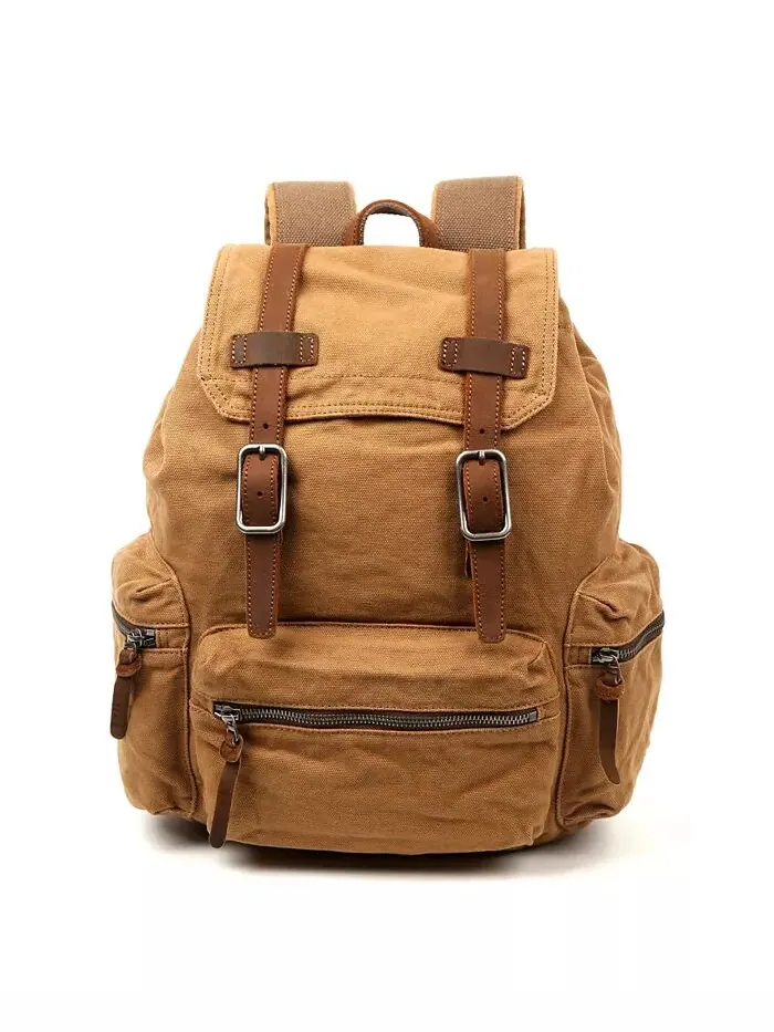 Холщовый рюкзак Silent Trail TSD BRAND — изображение 12 из 17, зеленый