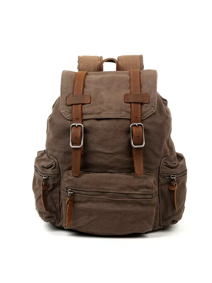 Рюкзак Silent Trail из хлопка TSD BRAND — изображение 7 из 18, серый