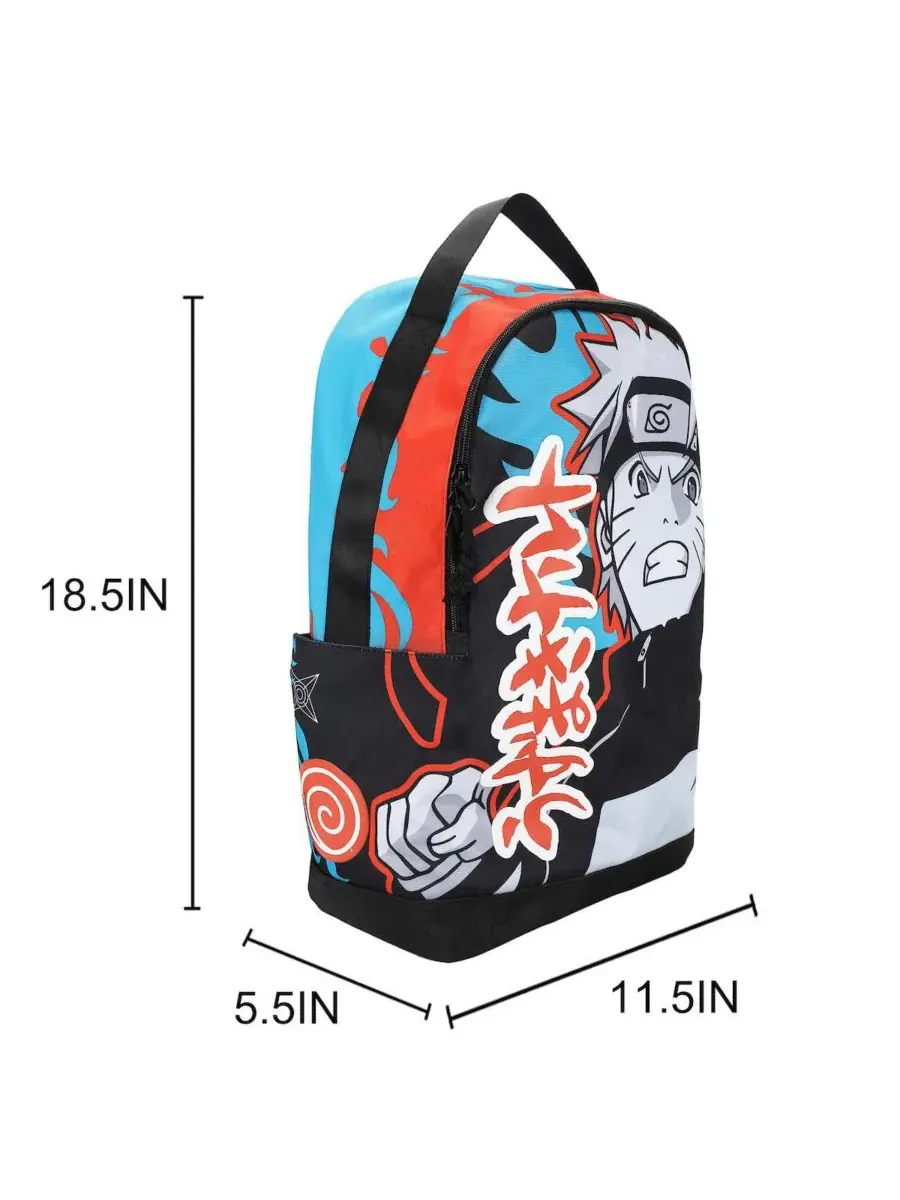 Рюкзак с принтом Naruto Shippuden Naruto — изображение 7 из 11, черный белый