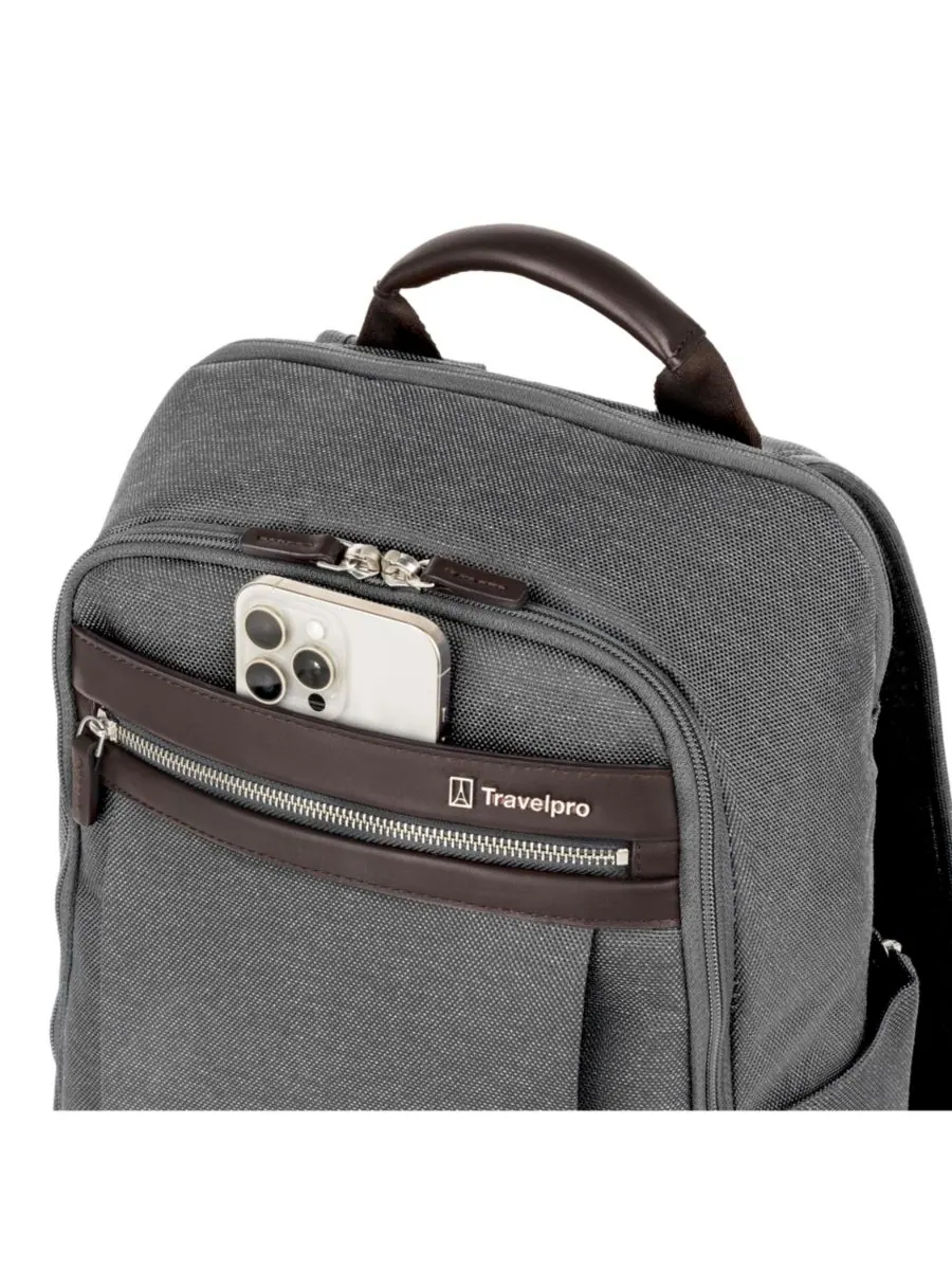 Рюкзак Platinum Elite Slim Travelpro — изображение 3 из 10, винтажный серый